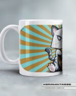KERAMIKTASSE "WINKEKATZE" / FUCK – Bild 2
