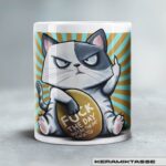 KERAMIKTASSE "WINKEKATZE" / FUCK