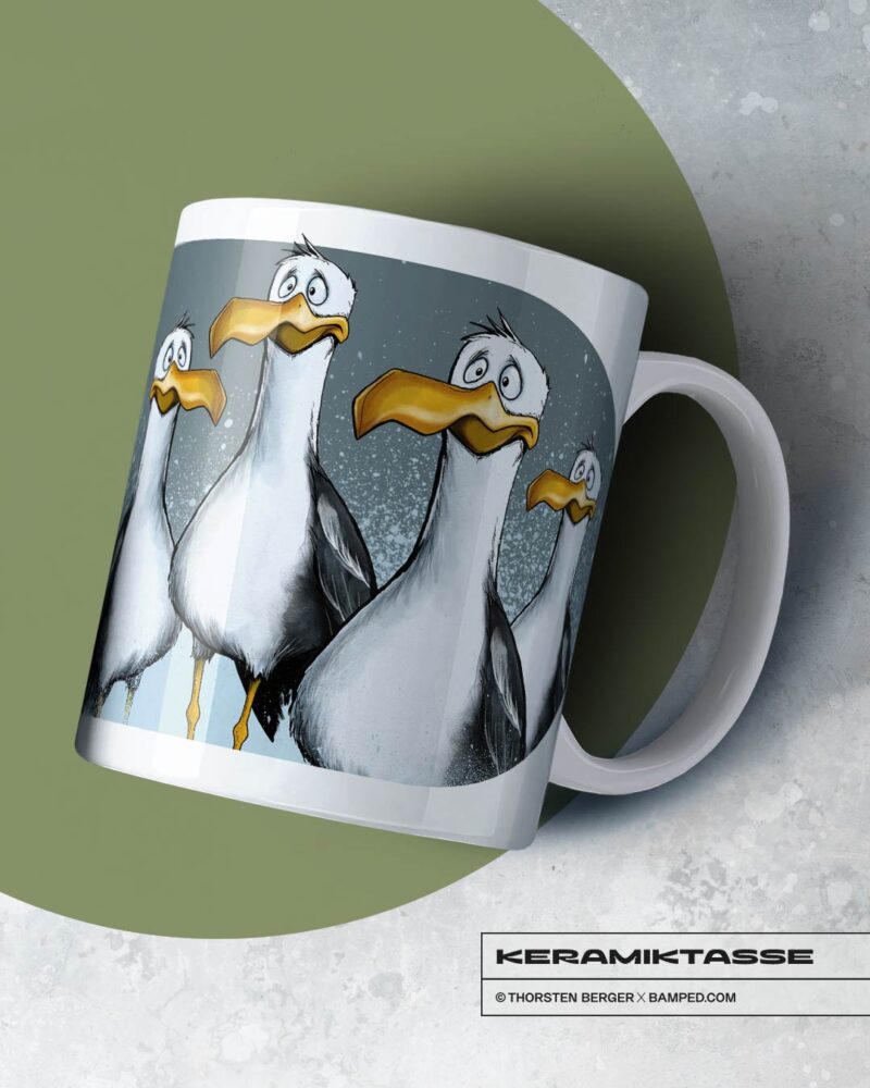 KERAMIKTASSE "MÖWE OLE" / FRIENDS – Bild 2