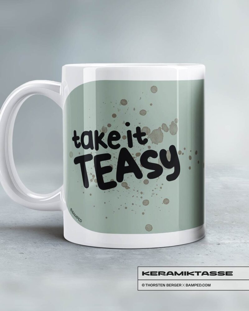 11025027_BAMPED_Mug_4 KERAMIKTASSE "Take It Teasy" – Bild 2