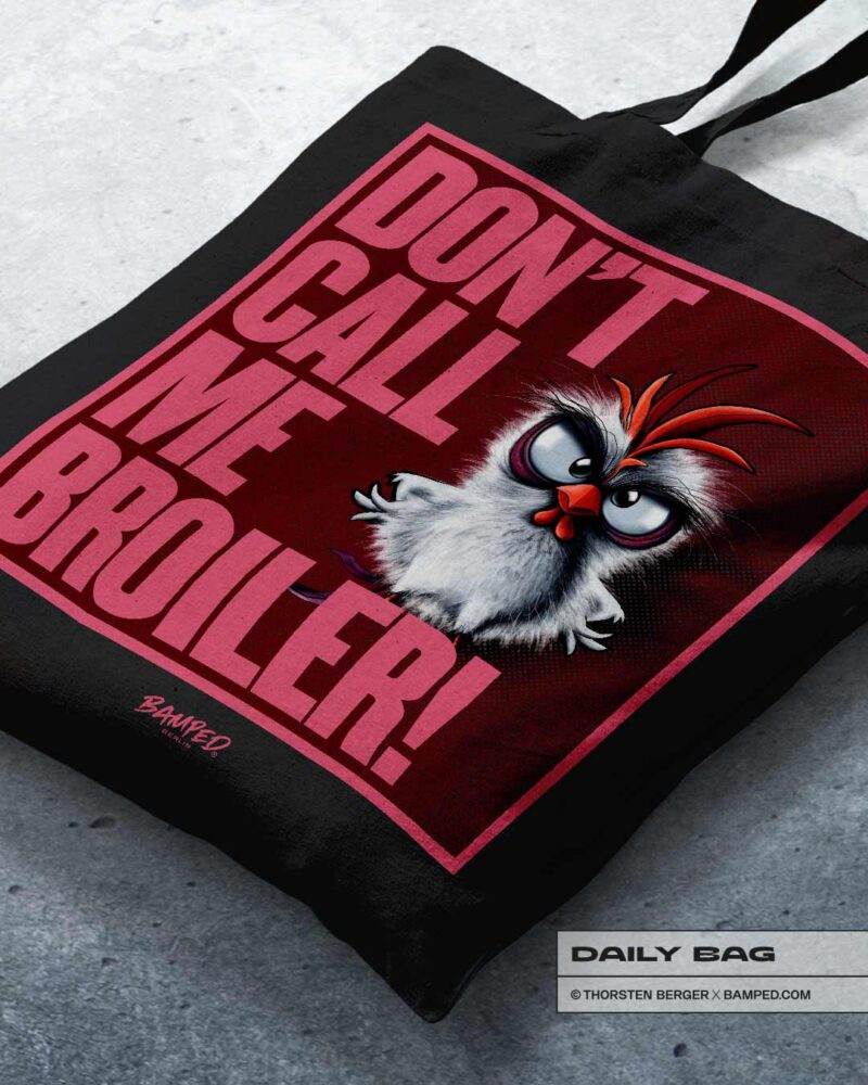 BAUMWOLLTASCHE "CHICKERIA" / BROILER – Bild 2
