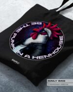 BAUMWOLLTASCHE "CHICKERIA PUNK" / BLACK