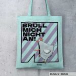 BAUMWOLLTASCHE "CHICKERIA" / BRÜLLHUHN