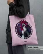 BAUMWOLLTASCHE "CHICKERIA PUNK" / COTTON PINK – Bild 2