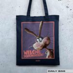 BAUMWOLLTASCHE "SCHOKOHASE" / FRENCH NAVY