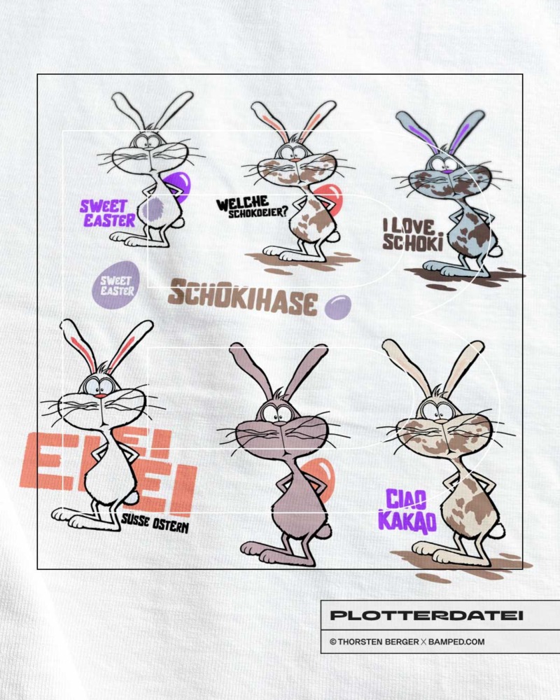 PLOTTERDATEI "SCHOKIHASE" – Bild 2
