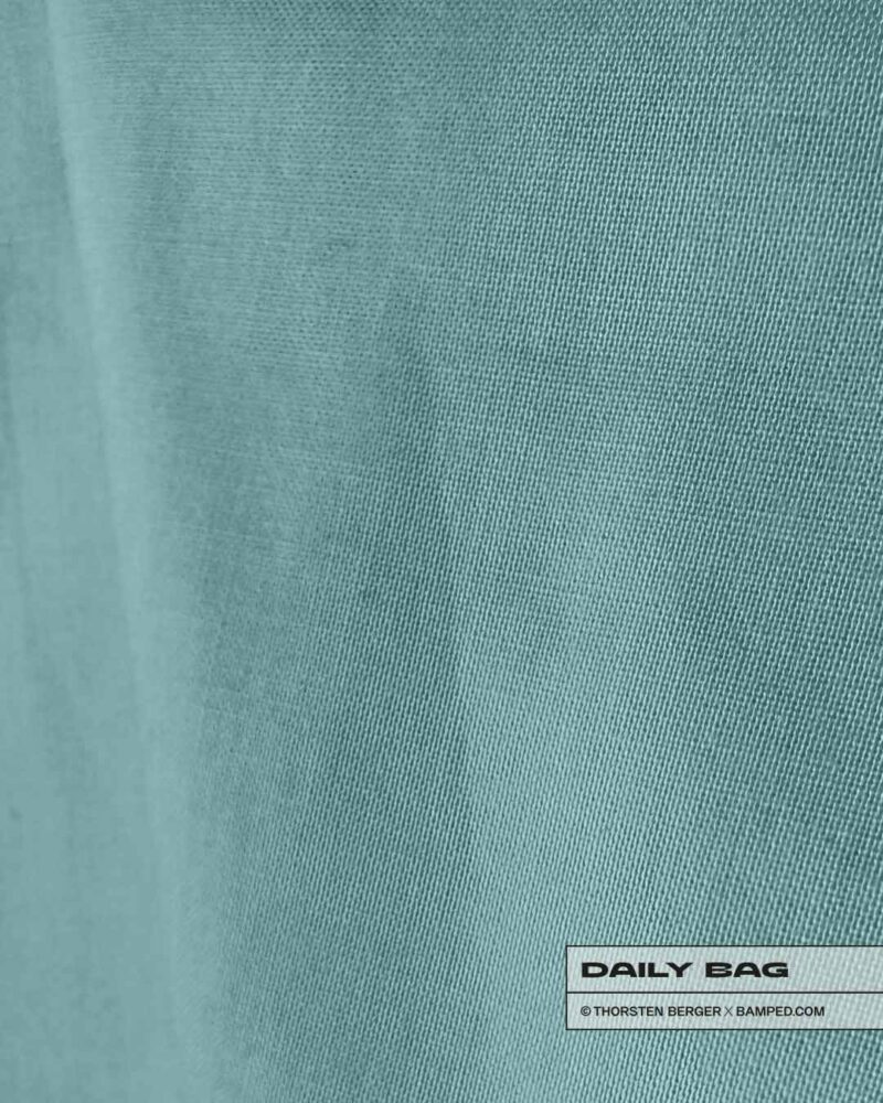 BAUMWOLLTASCHE "SCHOKOHASE" / CARRIBEAN BLUE – Bild 3