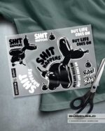 BÜGELBILD "SHIT HAPPENS" – Bild 2