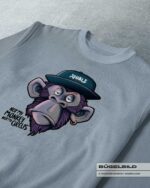 BÜGELBILD "NOT MY MONKEY"