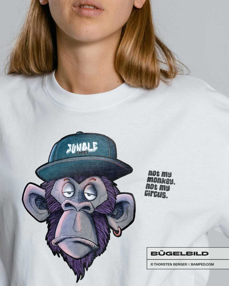 BÜGELBILD "NOT MY MONKEY" – Bild 3