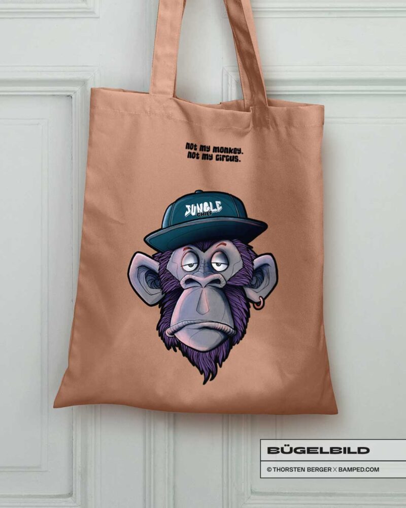 BÜGELBILD "NOT MY MONKEY" – Bild 4