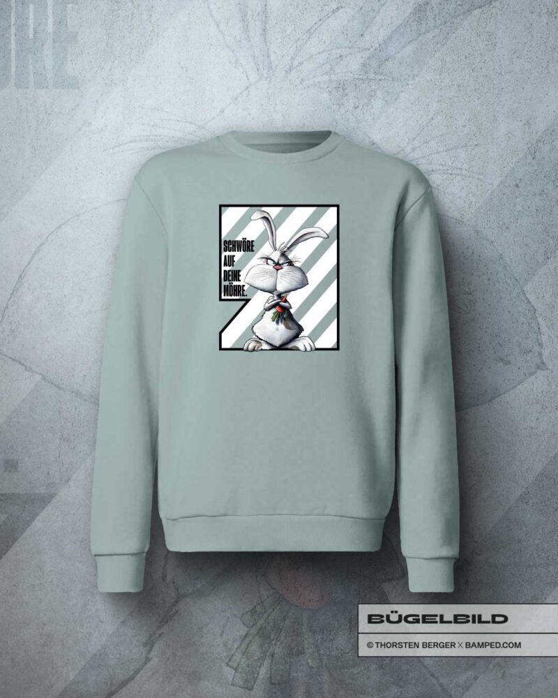 BÜGELBILD "BUNNY" / MÖHRE – Bild 3