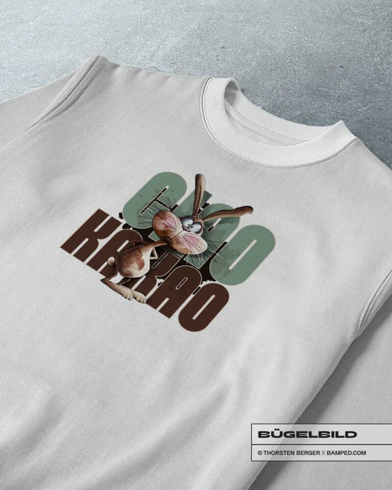 BÜGELBILD "SCHOKOHASE" / GRÜN – Bild 5