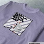 BÜGELBILD "CHICKERIA" / BRÜLLHUHN