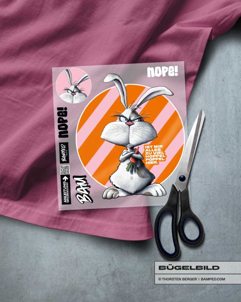 BÜGELBILD "BUNNY" / HOPPELPOPPEL – Bild 2
