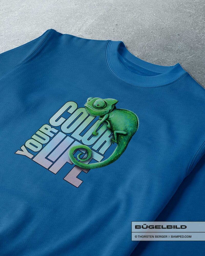 BÜGELBILD "CHAMÄLEON CAMILLO" / COLOR – Bild 5