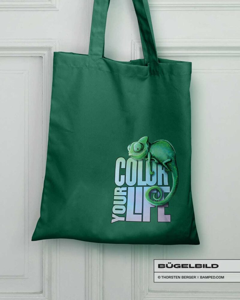 BÜGELBILD "CHAMÄLEON CAMILLO" / COLOR – Bild 4