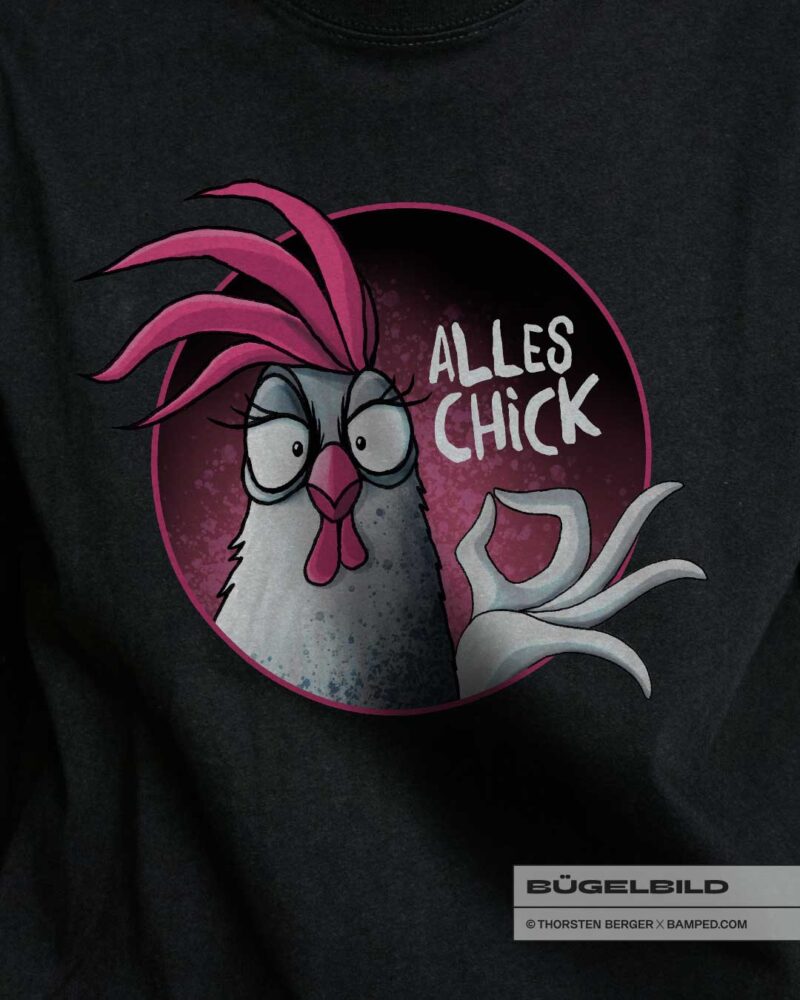 HOT-25022_L_Chicks_Huhn_3 BÜGELBILD "CHICKERIA" / HUHN / ALLES CHICK – Bild 3