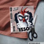 BÜGELBILD "CHICKERIA" / ISSO