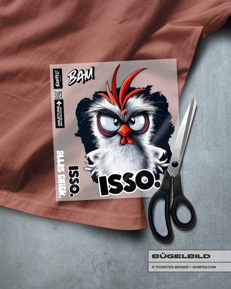 BÜGELBILD "CHICKERIA" / ISSO – Bild 1