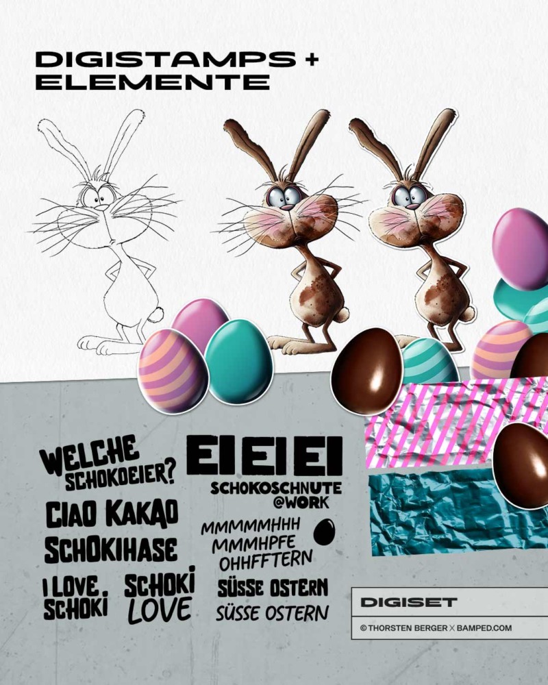 DIY DIGISET "SCHOKIHASE" – Bild 2