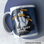 KERAMIKTASSE "MÖWE OLE" / BUT FIRST COFFEE