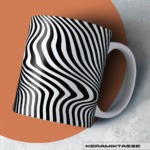 KERAMIKTASSE "BLACK WAVES"