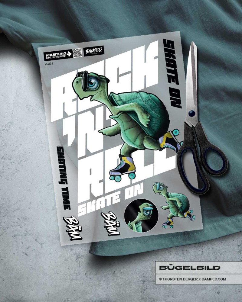 BÜGELBILD "TURTLE TOFFY" / ROCK’N’ROLL – Bild 2