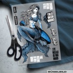 BÜGELBILD "MERMAID"