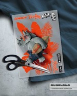 BÜGELBILD "SURFERHINO" / RED – Bild 2