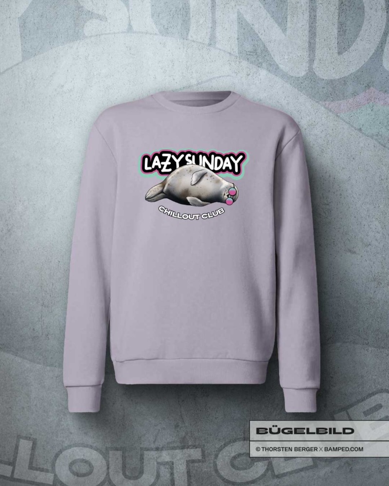 HOT-25043_XL_Robbe_Lazy_Pink_2 BÜGELBILD "ROBBE SMILEY" / CHILLOUT PINK – Bild 3