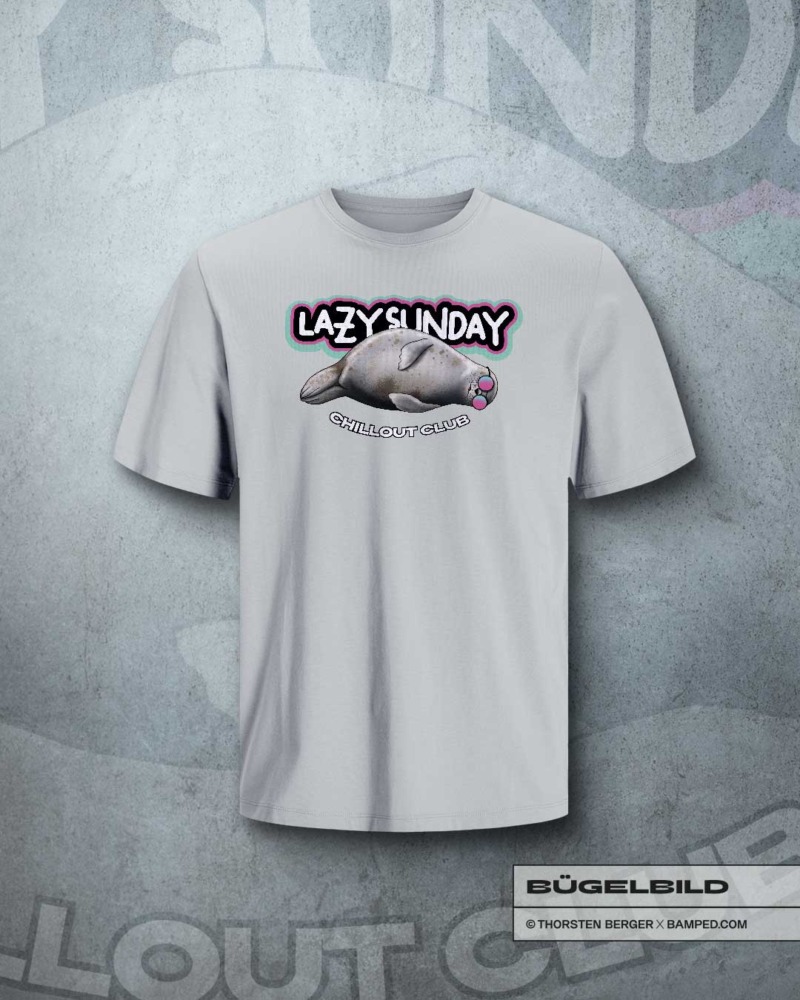 HOT-25043_XL_Robbe_Lazy_Pink_4 BÜGELBILD "ROBBE SMILEY" / CHILLOUT PINK – Bild 5