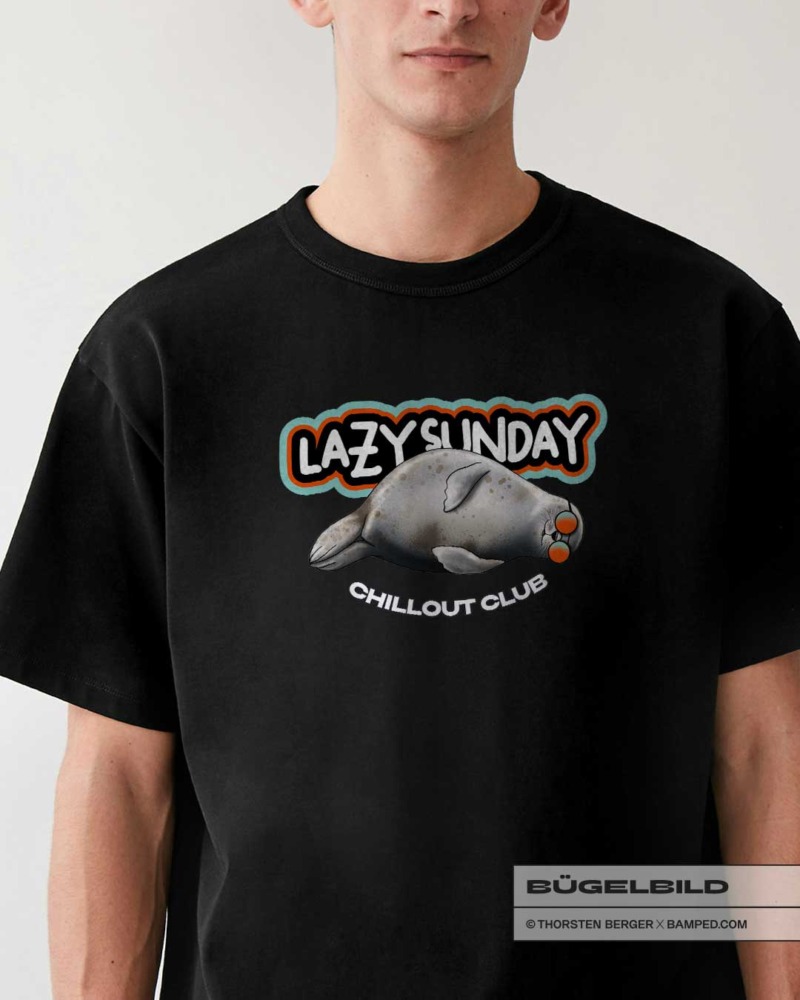 BÜGELBILD "ROBBE SMILEY" / CHILLOUT RED – Bild 2