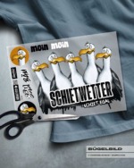 BÜGELBILD "MÖWE OLE" / SCHIETWETTER