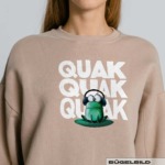 BÜGELBILD "FROSCH FREDDY" / QUAKEN