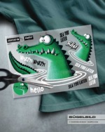 BÜGELBILD "KROKODIL KALLE"