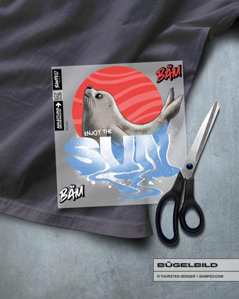 BÜGELBILD "ROBBE SMILEY" / SUN – Bild 2