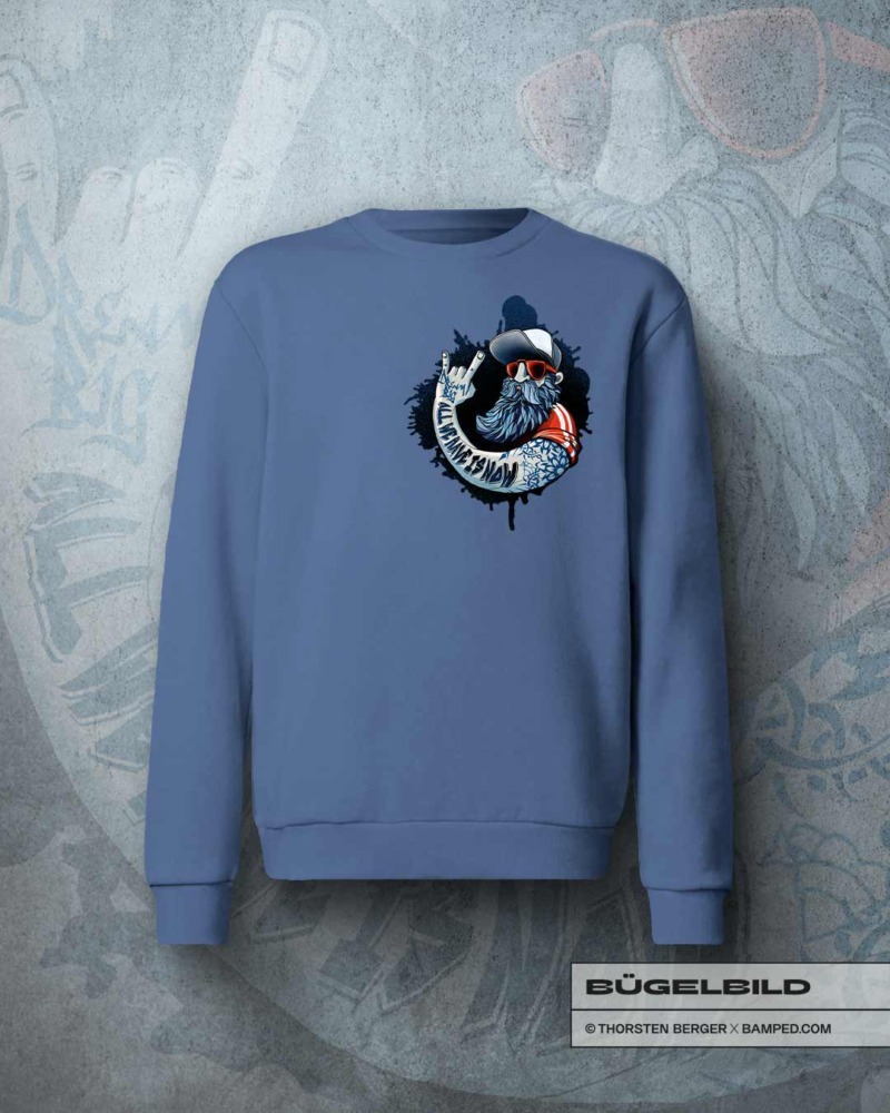 BÜGELBILD "Hipster" / Urban Comic Art – Bild 3