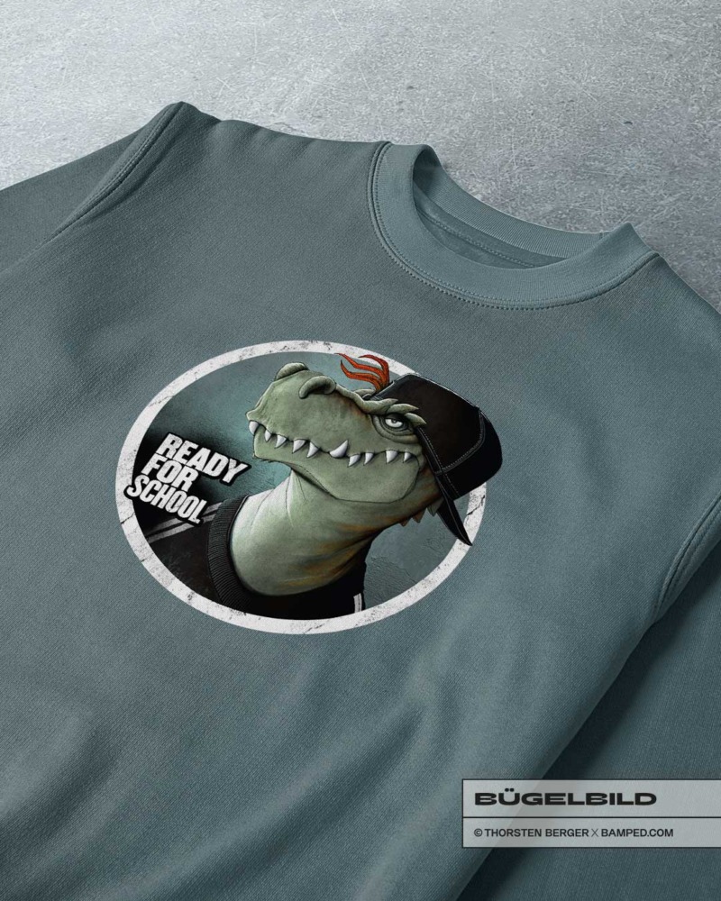 BÜGELBILD "Dino Darius" / Schulstart – Bild 5