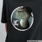 BÜGELBILD "Dino Darius" / Schulstart