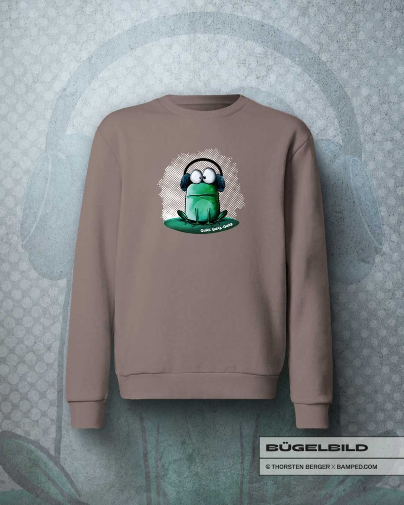 BÜGELBILD "Frosch FREDDY" / Rasterpunkte – Bild 3