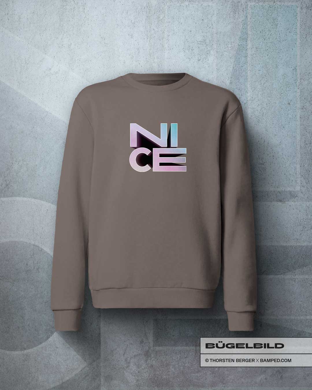 BÜGELBILD "NICE" – Bild 1