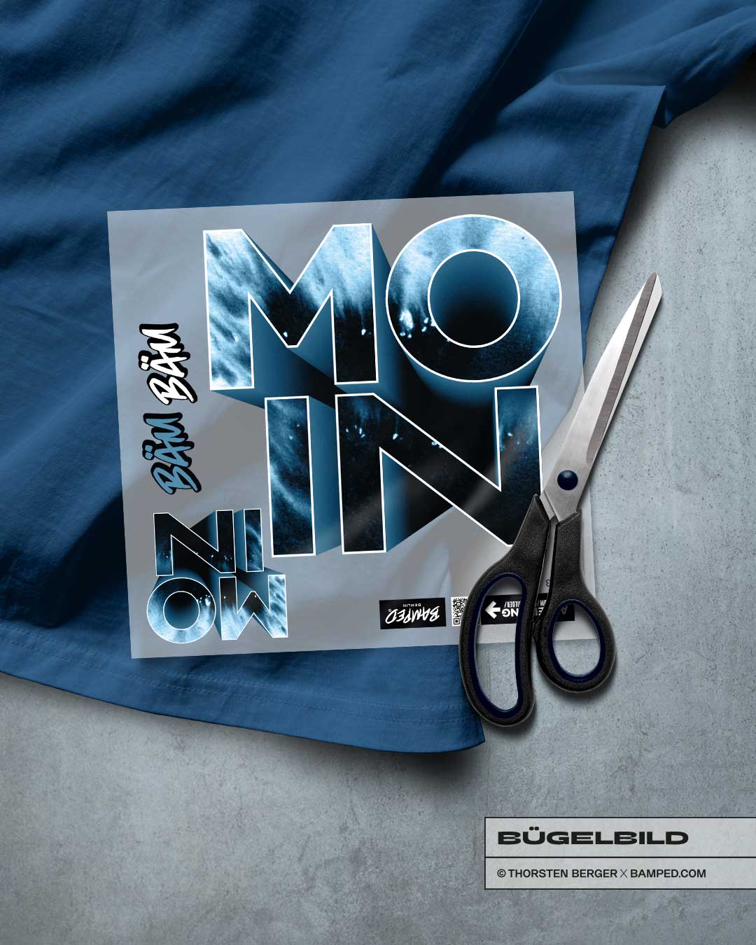 BÜGELBILD "MOIN" – Bild 1