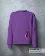 BÜGELBILD "Seepferd Skippy" / Lila – Bild 4