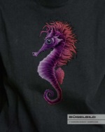 BÜGELBILD "Seepferd Skippy" / Lila – Bild 3