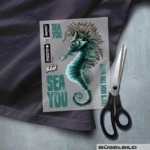 BÜGELBILD "Seepferd Skippy" / Grün