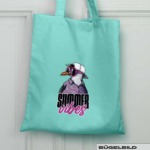 BÜGELBILD "BEACH MÖWE" / Fuchsia