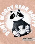 BABY BODY "BEAR HAPPY" / PEACH – Bild 2