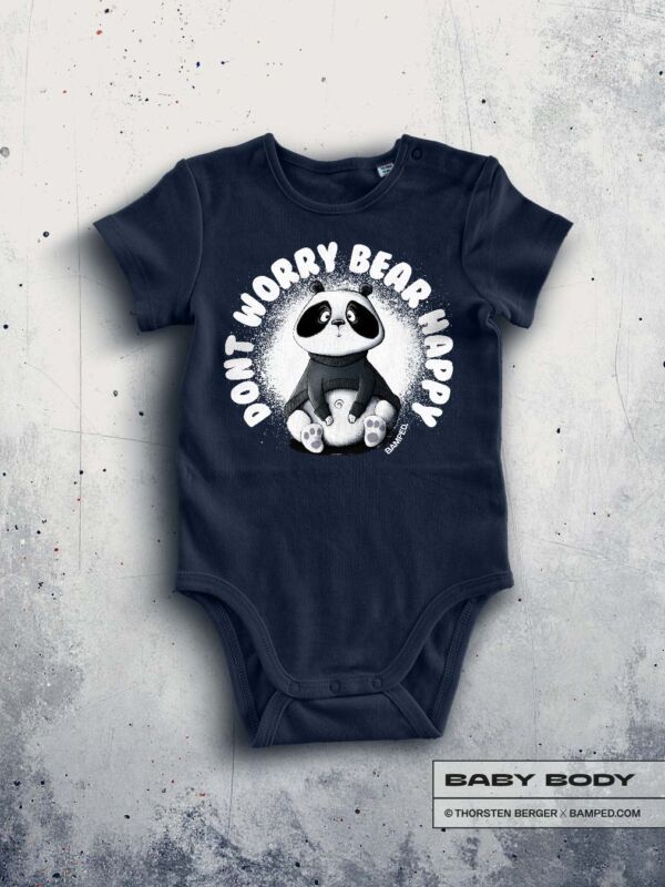 BABY BODY "BEAR HAPPY" / NAVY BLUE