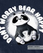 BABY BODY "BEAR HAPPY" / NAVY BLUE – Bild 2